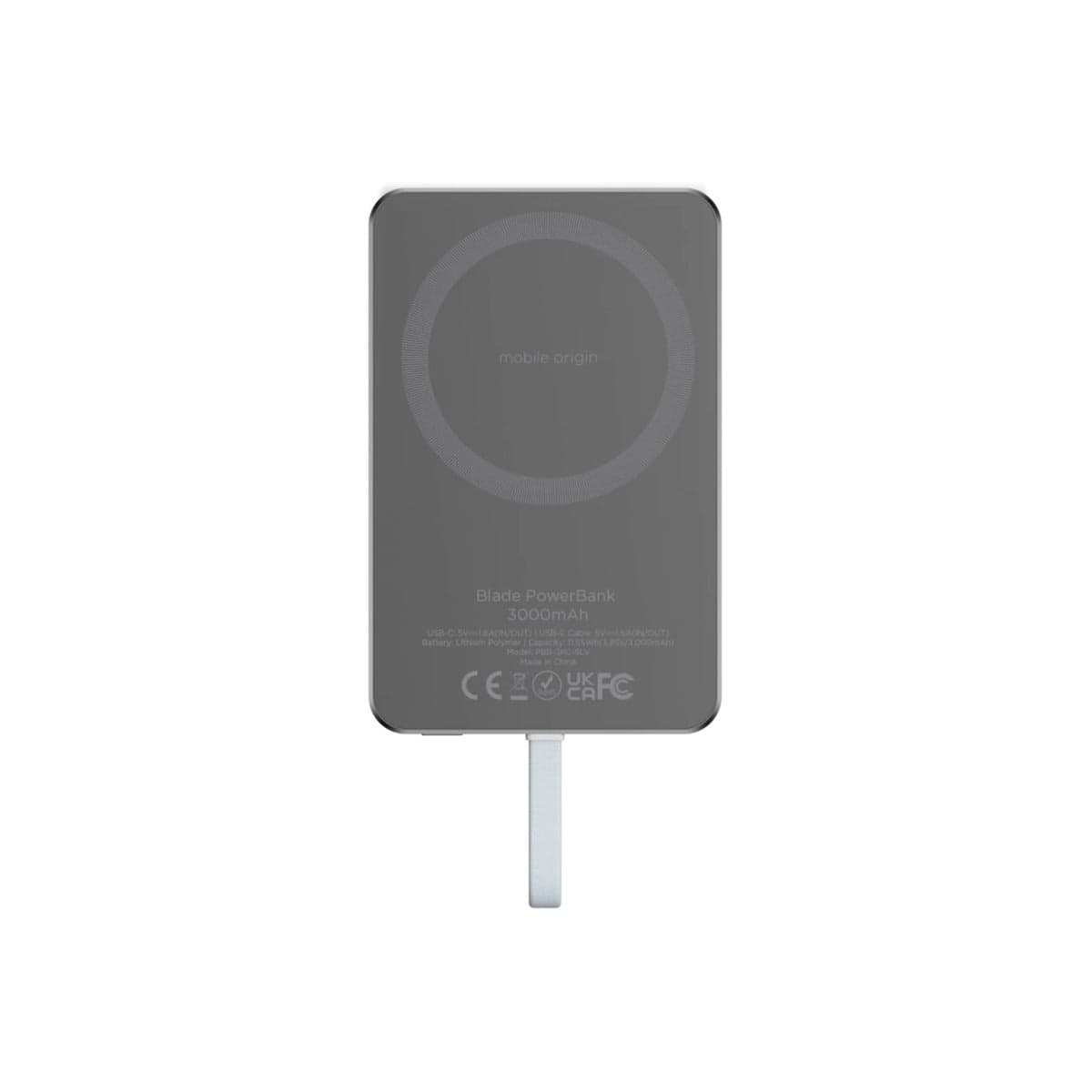 Powerbanka Mobile Origin Blade PowerBank 3 000mAh - šedá - náhled 2