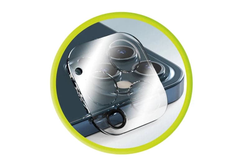 Sklo na fotoaparát pro iPhone 14 Pro / 14 Pro Max Mobile Origin Easy Lens Full Cover - průhledné - náhled 3
