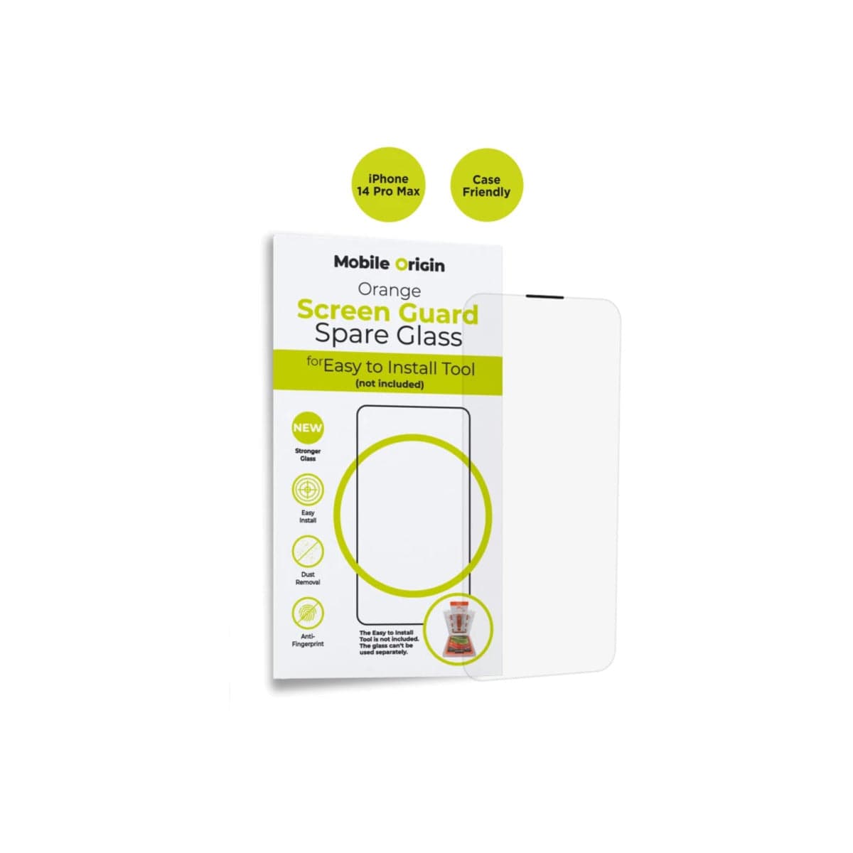 Ochranné sklo pro iPhone 14 Pro Max Mobile Origin Screen Guard Spare Glass