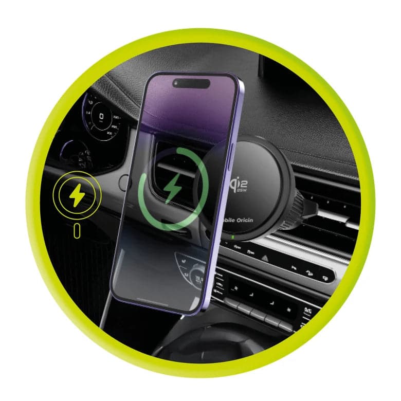Bezdrátová autonabíječka Qi2 25W Mobile Origin CA24 - náhled 4