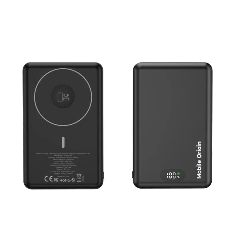10 000 mAh magnetická bezdrátová powerbanka Mobile Origin PB8 - náhled 2