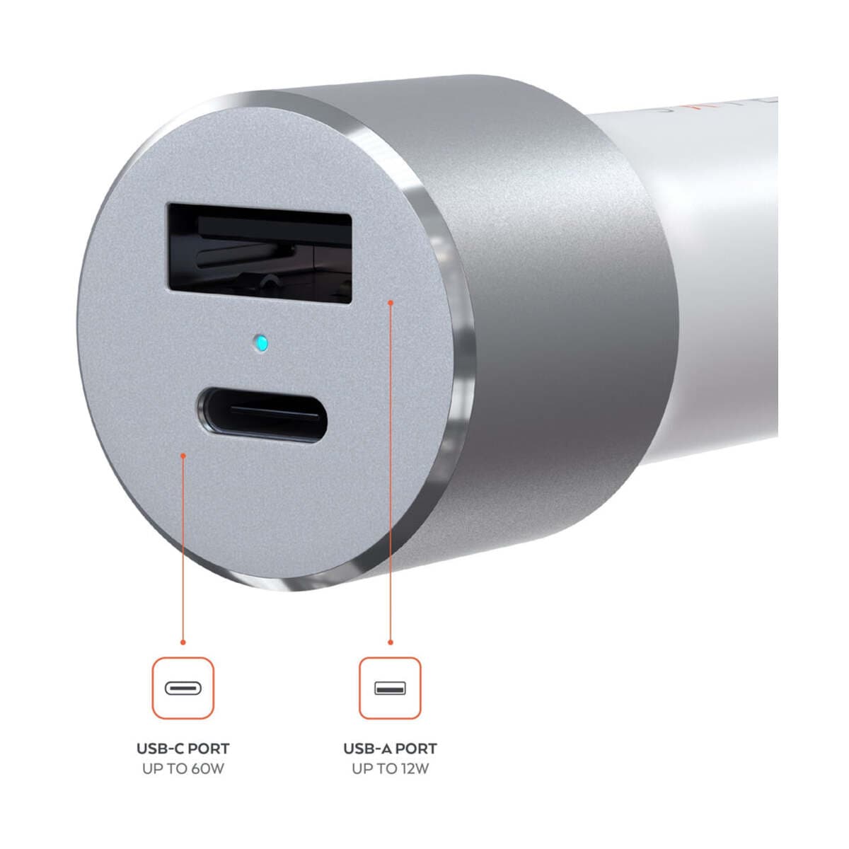 Nabíječka do auta Satechi 72W USB-C PD – stříbrná - náhled 2