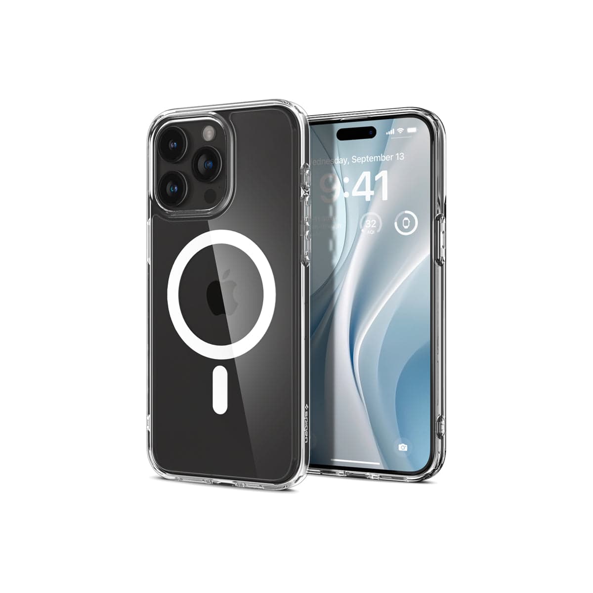 Kryt pro iPhone 15 Pro Max Spigen Crystal Hybrid MagSafe - bílý - náhled 2