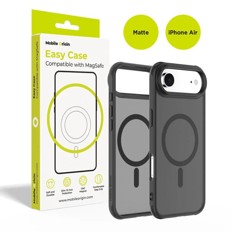 MagSafe kryt iPhone Air Mobile Origin Easy Hybrid - matně černý - náhled 5