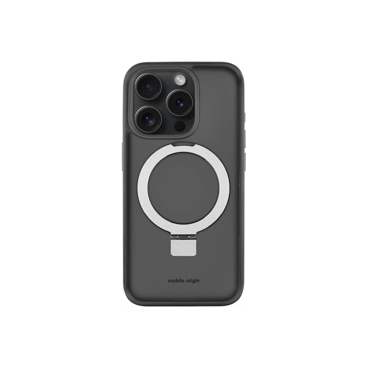 Pouzdro na iPhone 15 Pro Max Mobile Origin RingMag - černé