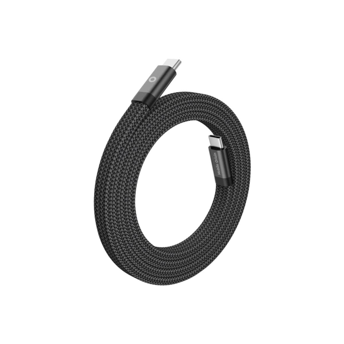 Magnetický 60W nabíjecí kabel Mobile Origin Original Flat Cable USB-C / USB-C 1 m - černý