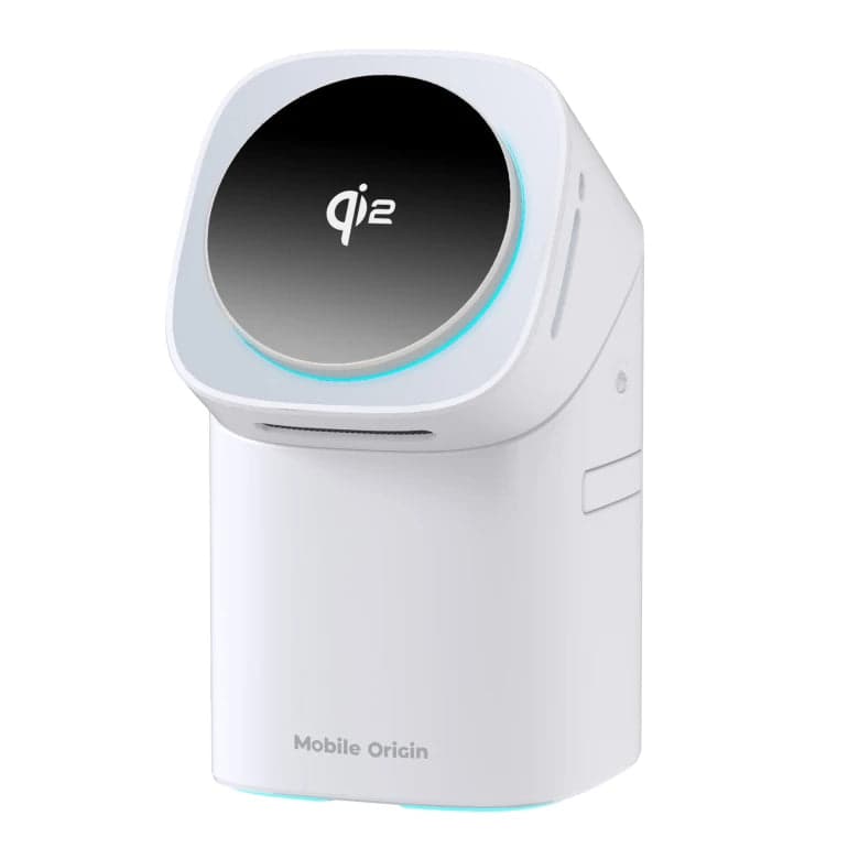 Bezdrátová nabíječka Mobile Origin 3in1 Wireless Charging Qi2 Station PW11 - bílá - náhled 3
