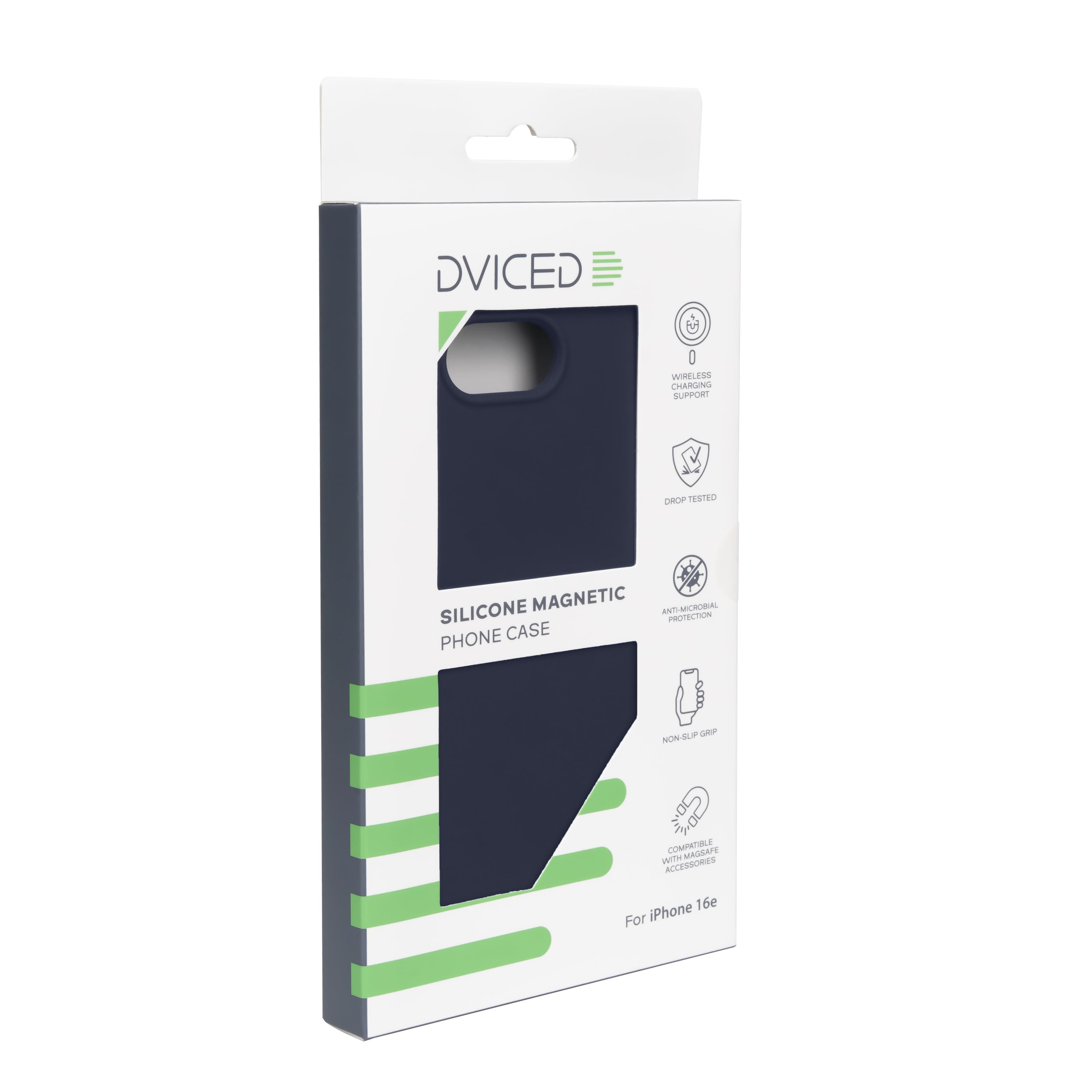 MagSafe silikonový kryt pro iPhone 16e Dviced Silicone Magnetic Case - modrý - náhled 5