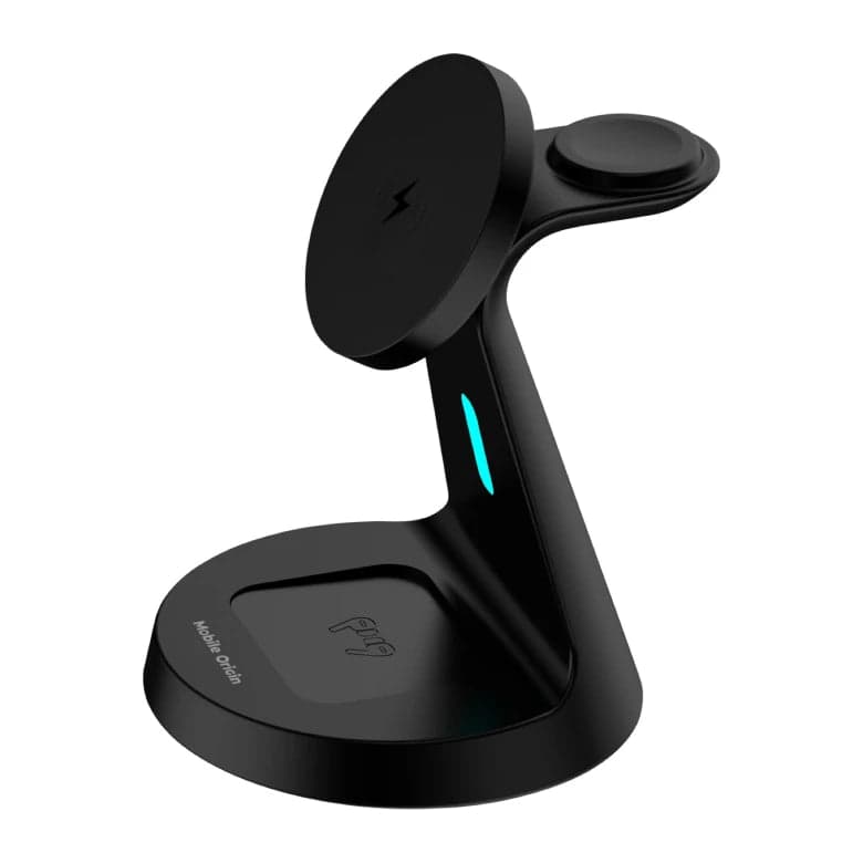 Bezdrátová nabíječka Mobile Origin 3in1 Wireless Magnetic Stand PW9 - černá