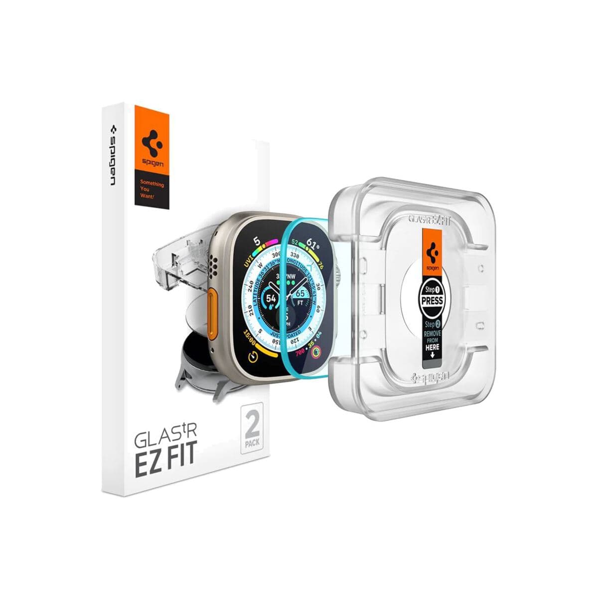Ochranné sklo pro Apple Watch Ultra 49mm Spigen Glass EZ Fit 2 - náhled 5