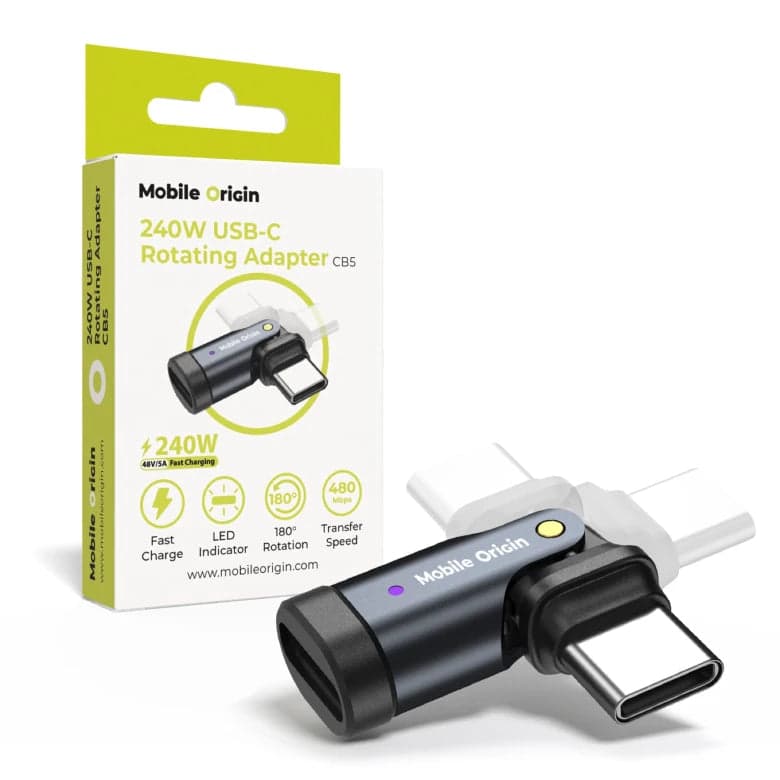 240W USB-C otočný adaptér Mobile Origin CB5 - náhled 2