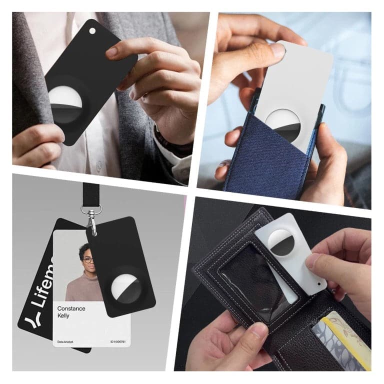 Ultra-tenká karta pro AirTag Mobile Origin Airtag Wallet Card - bílá - náhled 3