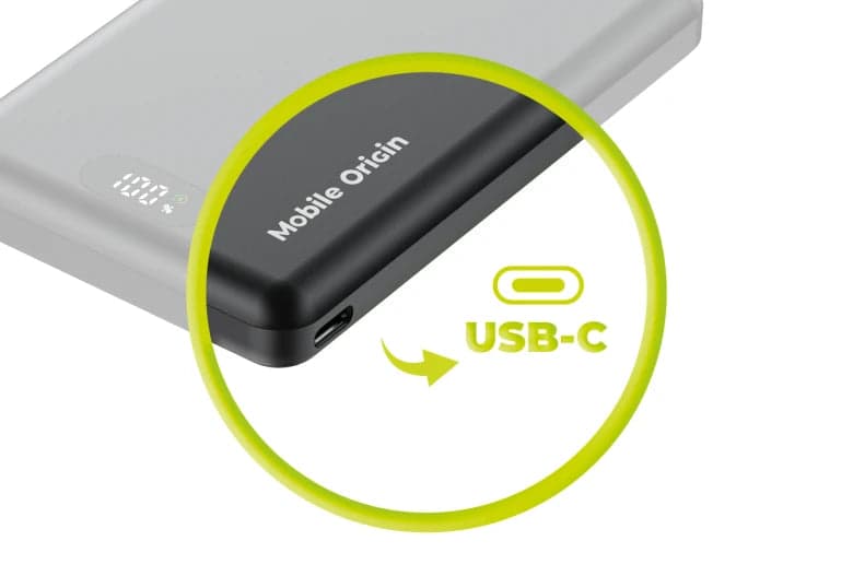 10 000 mAh magnetická bezdrátová powerbanka Mobile Origin PB8 - náhled 5