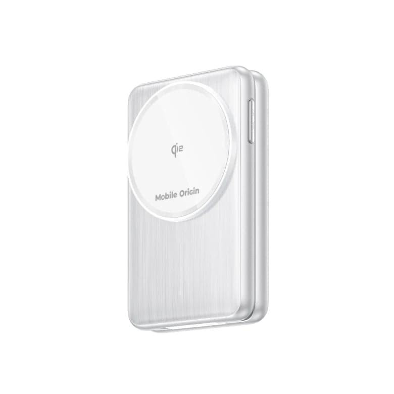 Bezdrátová nabíječka Mobile Origin 3in1 Foldable Qi2 Charger PW8 - stříbrná - náhled 2