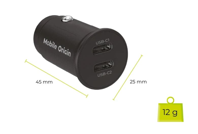 30W autonabíječka Mobile Origin CA20 - 2× USB-C - náhled 3