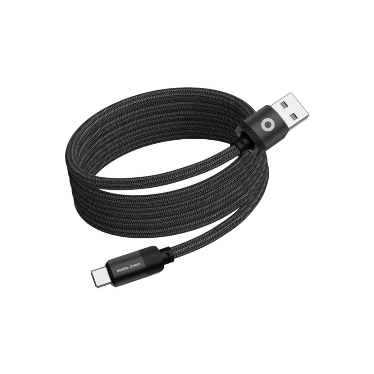 Magnetický 27W nabíjecí kabel Mobile Origin Original Cable USB-A / USB-C 1 m - černý