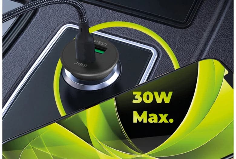 30W autonabíječka Mobile Origin CA19 - USB-C + USB-A - náhled 3