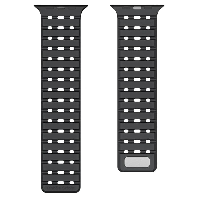 Řemínek pro Apple Watch 44/45/46/49 mm Mobile Origin Elegant Strap s magnetickým zapínáním – černý - náhled 3
