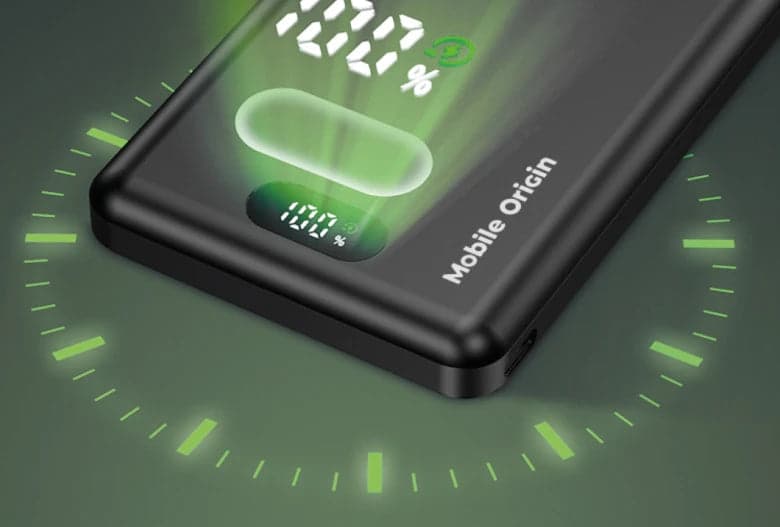 10 000 mAh magnetická bezdrátová powerbanka Mobile Origin PB8 - náhled 3