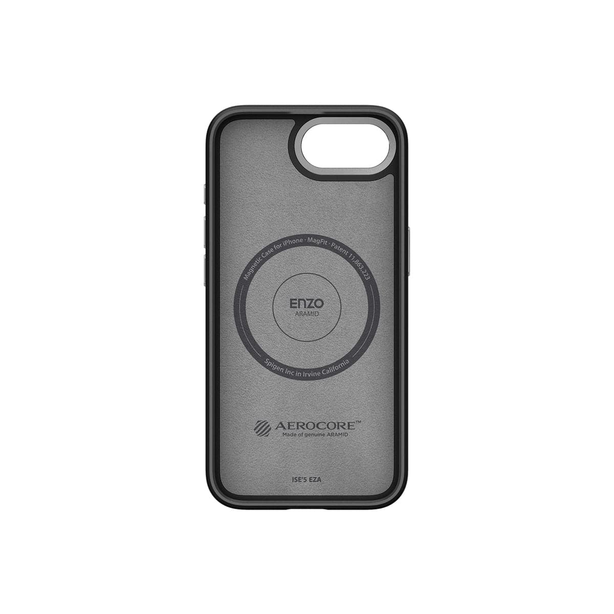 MagSafe kryt pro iPhone 16e Spigen Enzo Aramid - matně černý - náhled 3