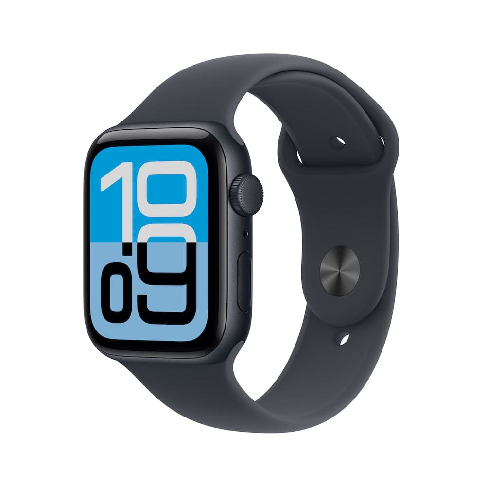 Apple Watch SE 3 GPS 40mm temně inkoustové hliníkové pouzdro s temně inkoustovým sportovním řemínkem - M/L
