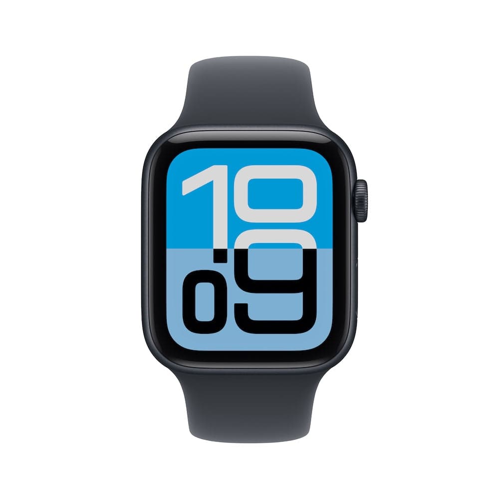 Apple Watch SE 3 GPS 44mm temně inkoustové hliníkové pouzdro s temně inkoustovým sportovním řemínkem - M/L - náhled 2