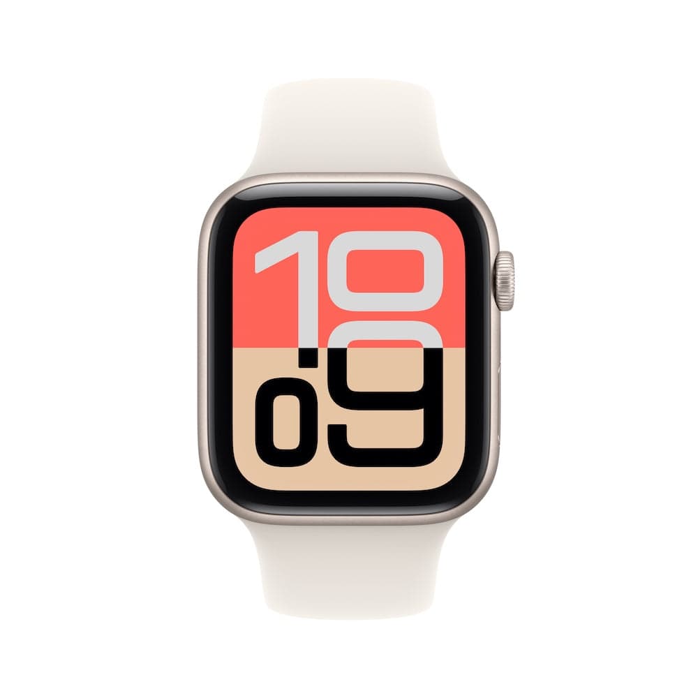 Apple Watch SE 3 GPS 44mm hvězdně bílé hliníkové pouzdro s hvězdně bílým sportovním řemínkem - S/M - náhled 2
