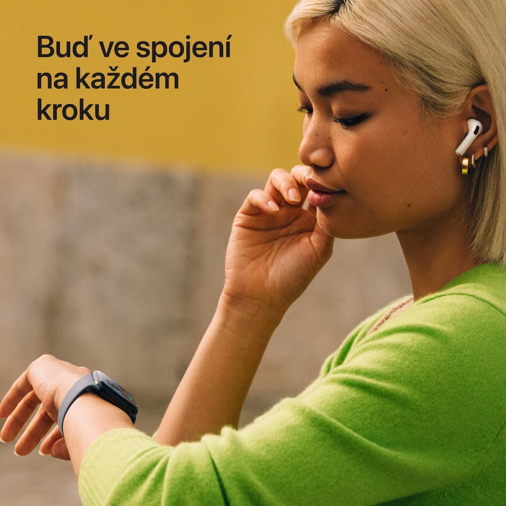 Apple Watch SE 3 GPS + Cellular 44mm hvězdně bílé hliníkové pouzdro s hvězdně bílým sportovním řemínkem - S/M - náhled 4