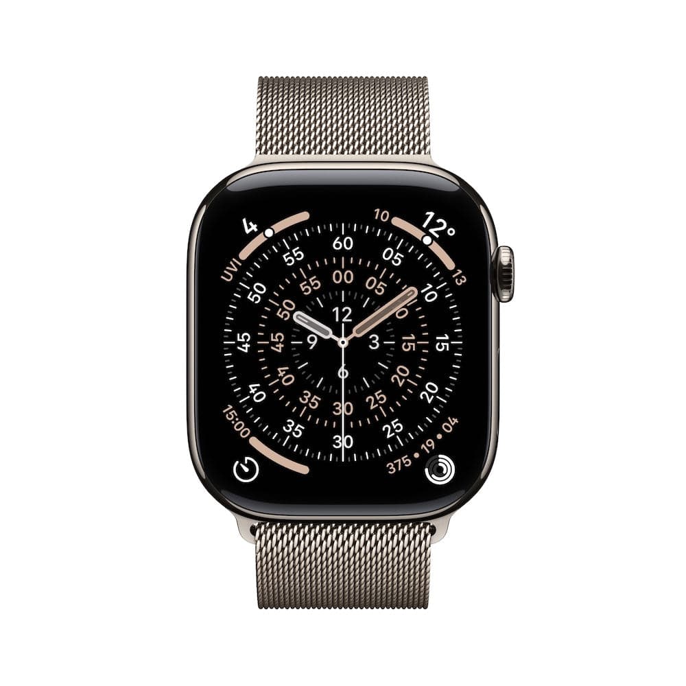 Apple Watch Series 11 GPS + Cellular 42mm přírodní titanové pouzdro s přírodně titanovým milánským tahem - náhled 2