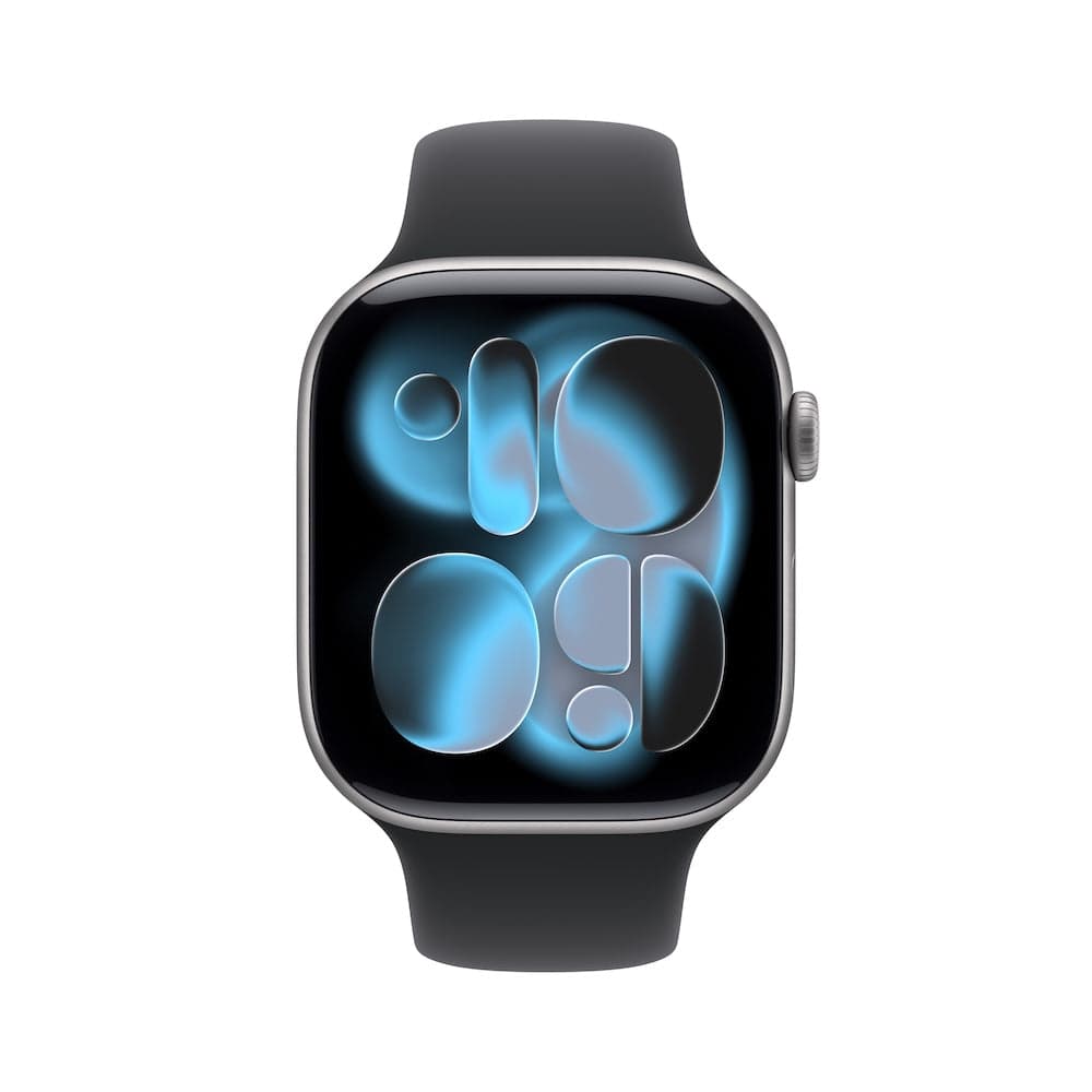Apple Watch Series 11 GPS + Cellular 46mm břidlicově šedé titanové pouzdro s černým sportovním řemínkem - S/M - náhled 2