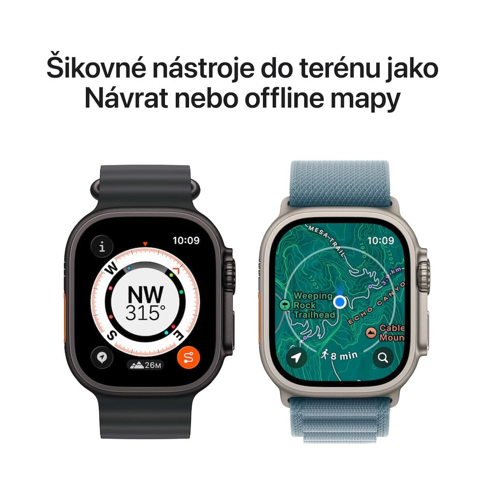 Apple Watch Ultra 3 GPS + Cellular 49mm černě titanové pouzdro s černým alpským tahem - S - náhled 5