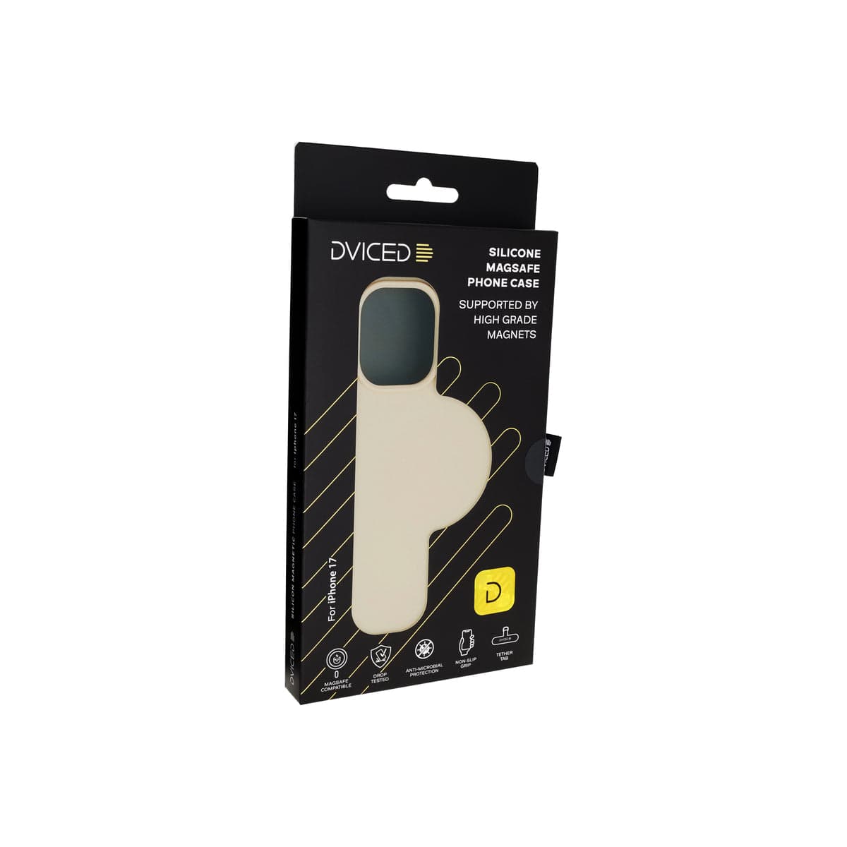Kryt pro iPhone 17 Dviced Silicone MagSafe Case – béžový - náhled 5