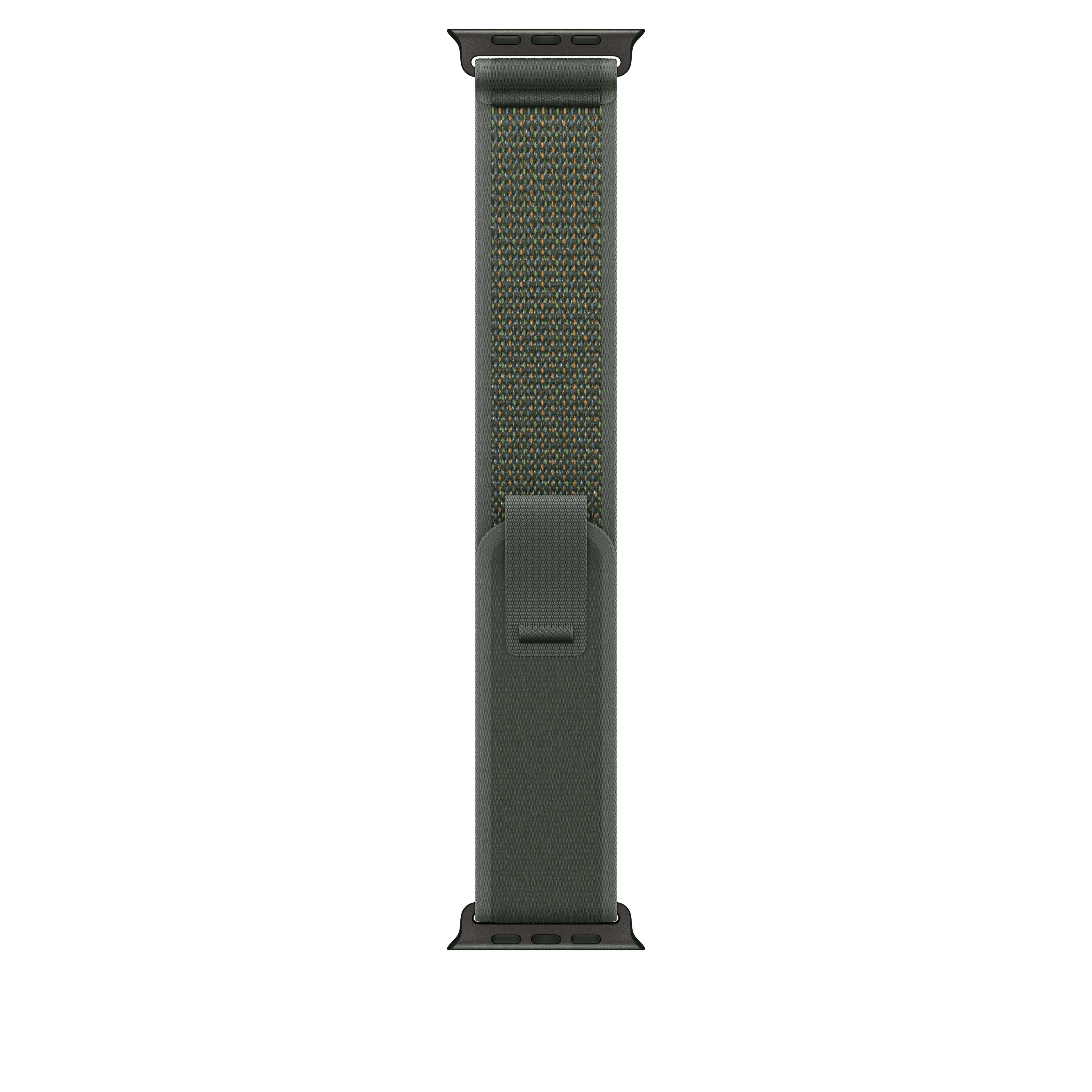 Apple Watch 44/45/46/49mm zelený Trailový tah - M/L – provedení z černého titanu