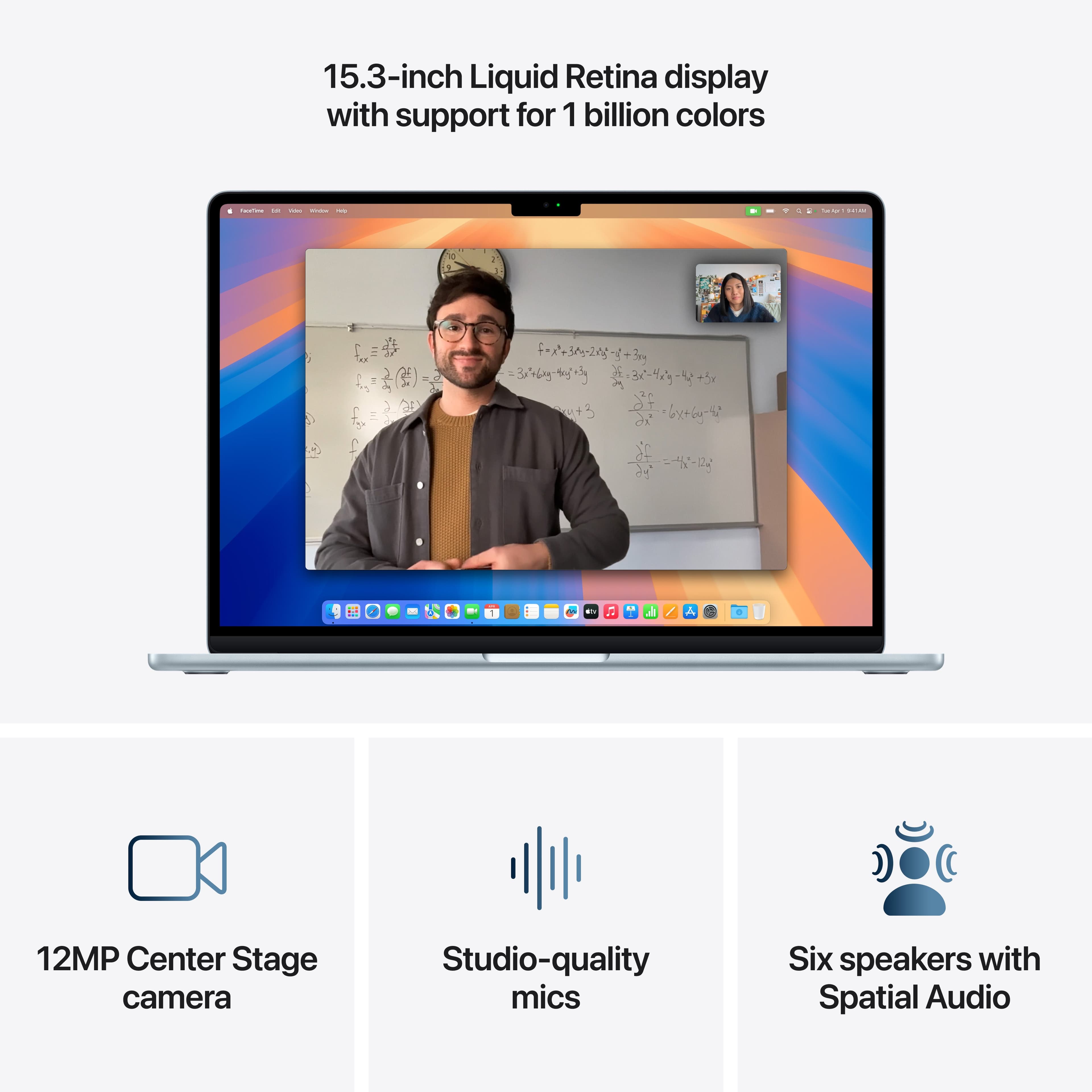 MacBook Air 15,3", Apple M4 10jádrové CPU, 10jádrové GPU, 16GB, 512GB SSD, CZ - blankytně modrý - náhled 5