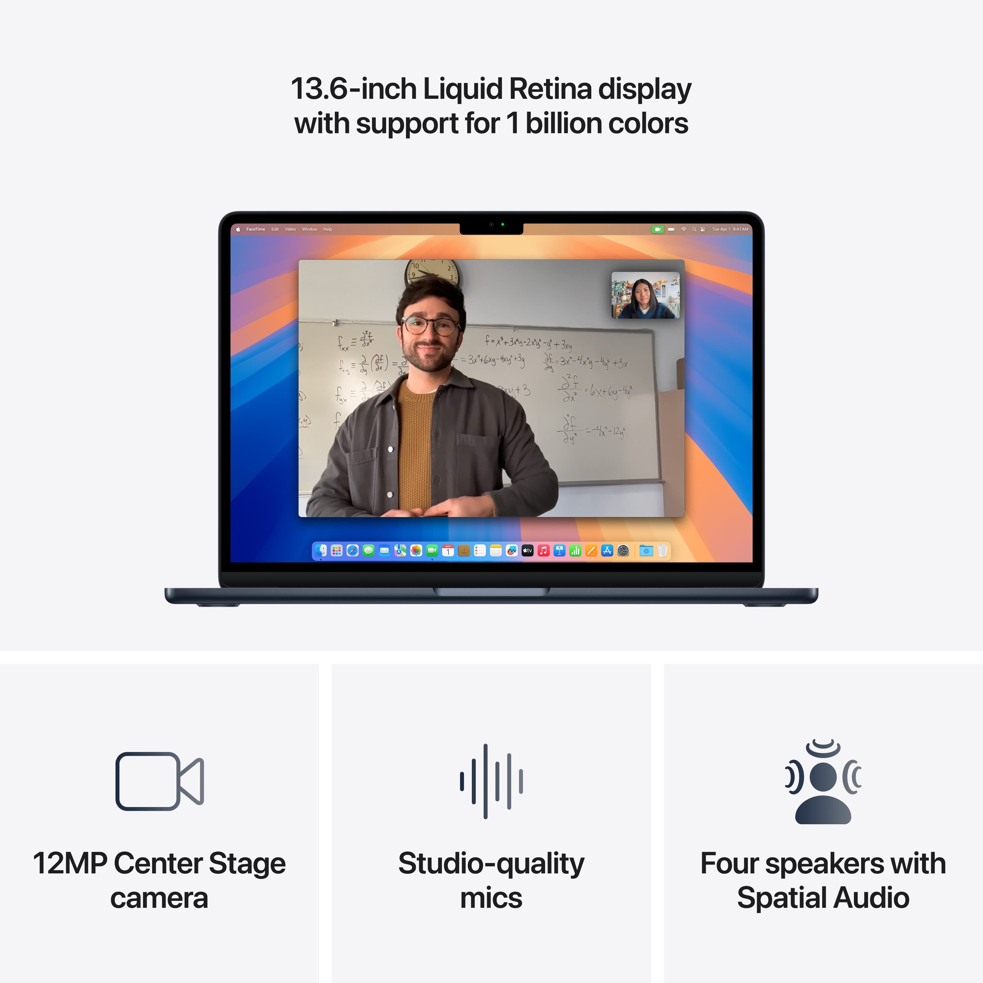 MacBook Air 13,6", Apple M4 10jádrové CPU, 8jádrové GPU, 16GB, 256GB SSD, CZ - temně inkoustový - náhled 5
