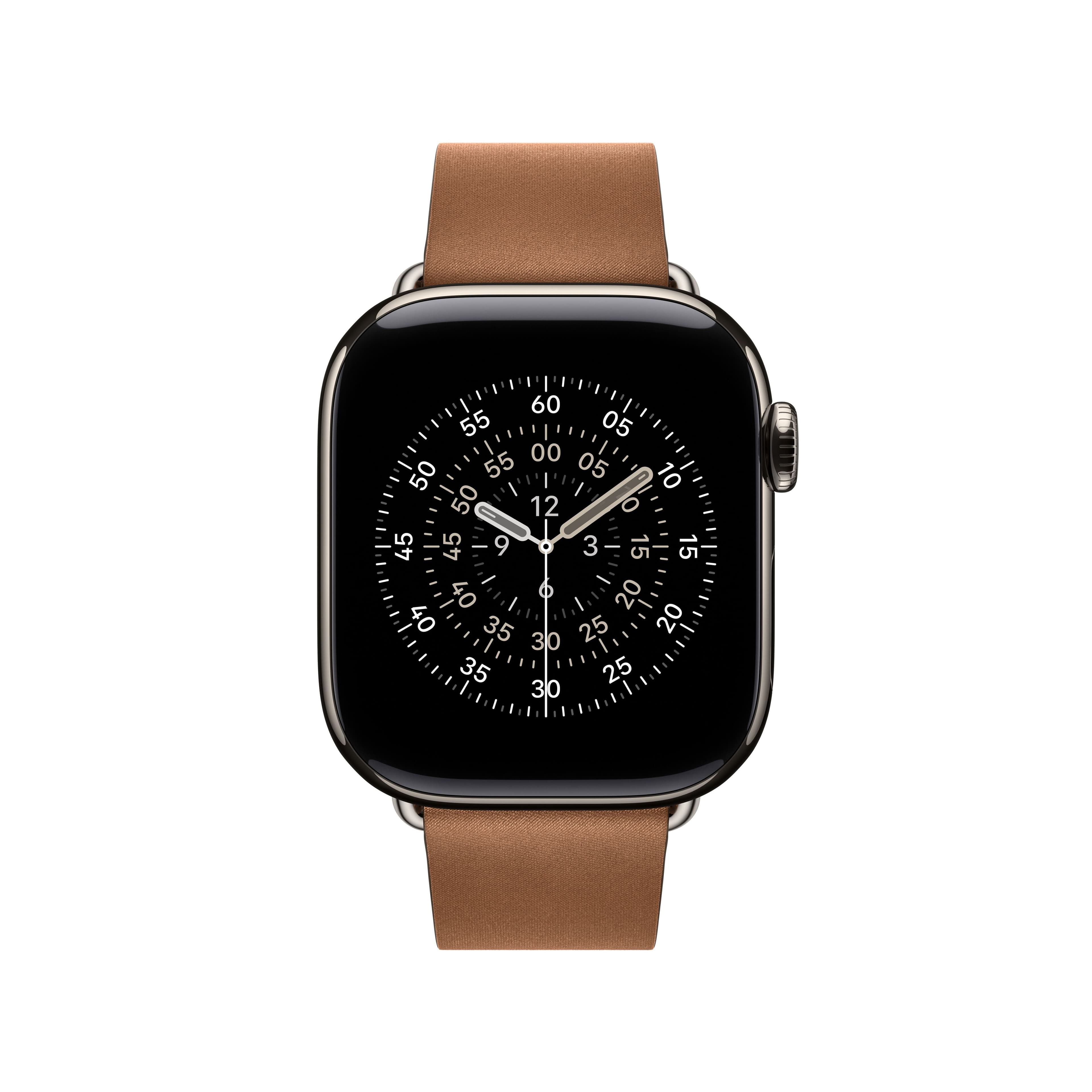 Řemínek pro Apple Watch 38/40/41/42 mm Apple karamelový s moderní přezkou - malý - náhled 3