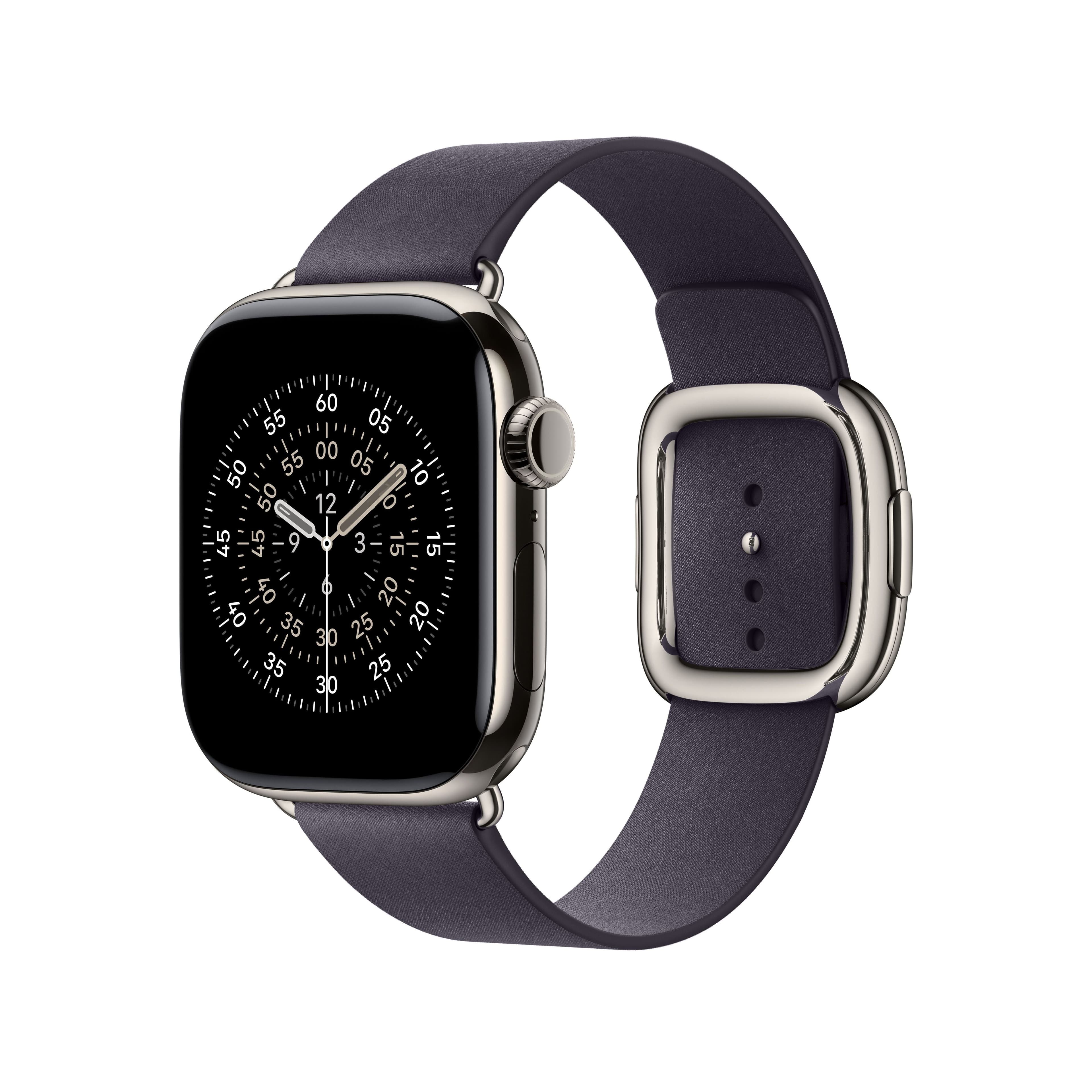 Řemínek pro Apple Watch 38/40/41/42 mm Apple půlnočně fialový s moderní přezkou - velký - náhled 2