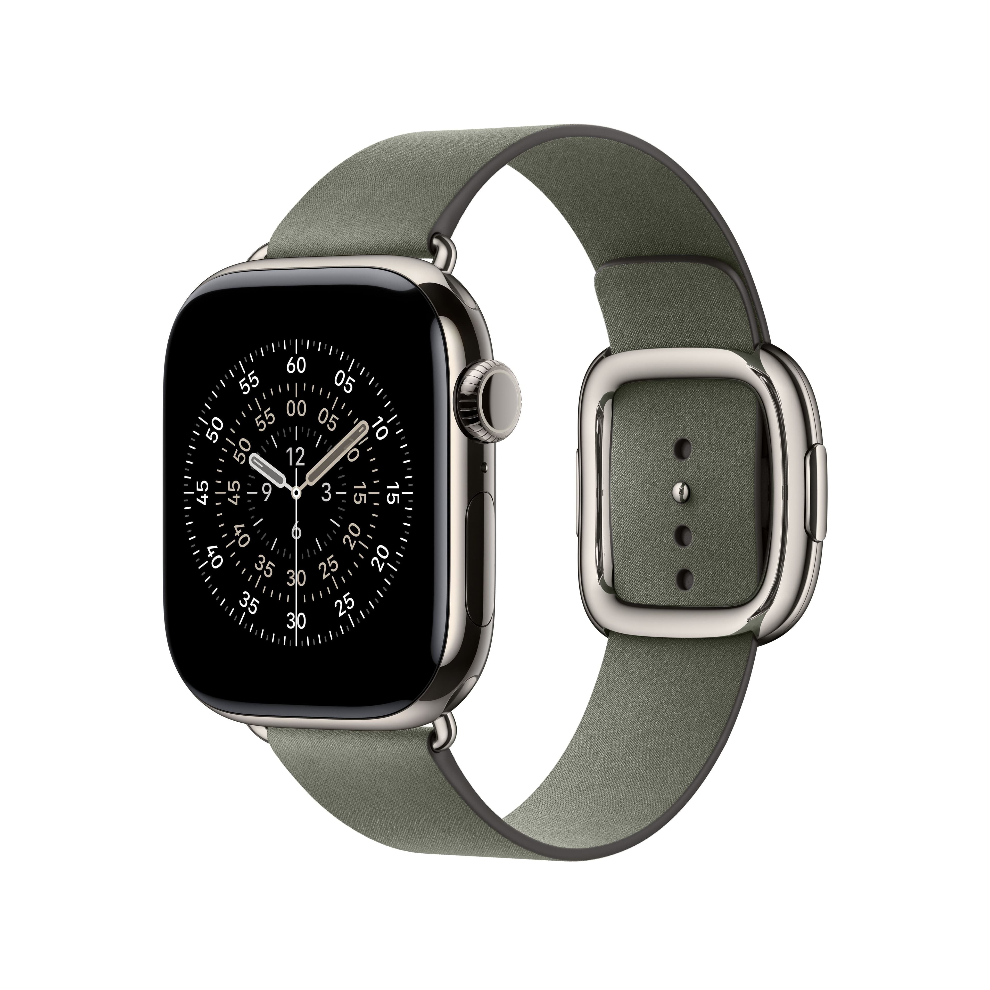 Řemínek pro Apple Watch 38/40/41/42 mm Apple šalvějově šedý s moderní přezkou - malý - náhled 2