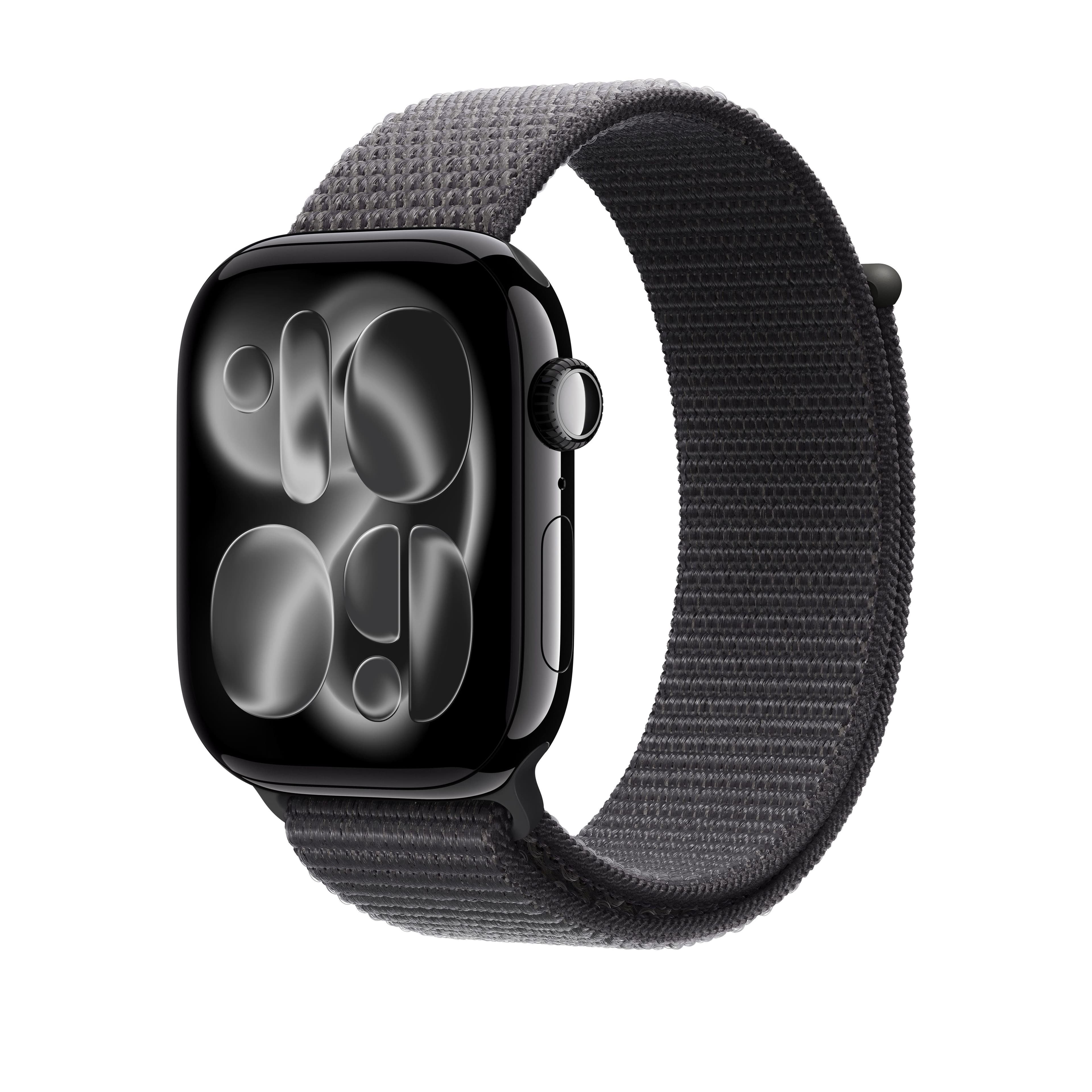 Řemínek pro Apple Watch 44/45/46/49 mm Apple tmavě šedý provlékací sportovní - náhled 2