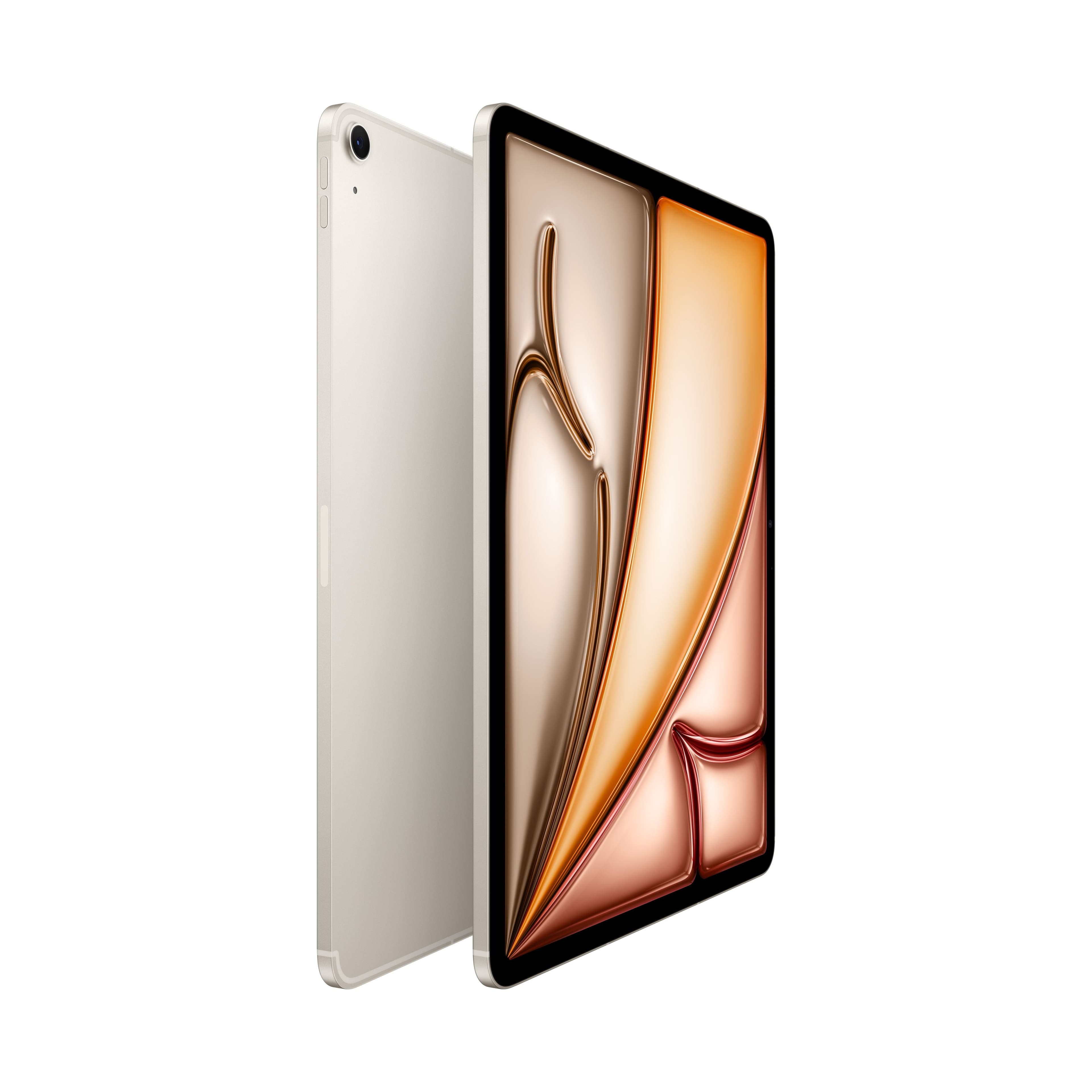 13palcový iPad Air Wi-Fi + Cellular 128 GB - hvězdně bílý (M4) - náhled 2