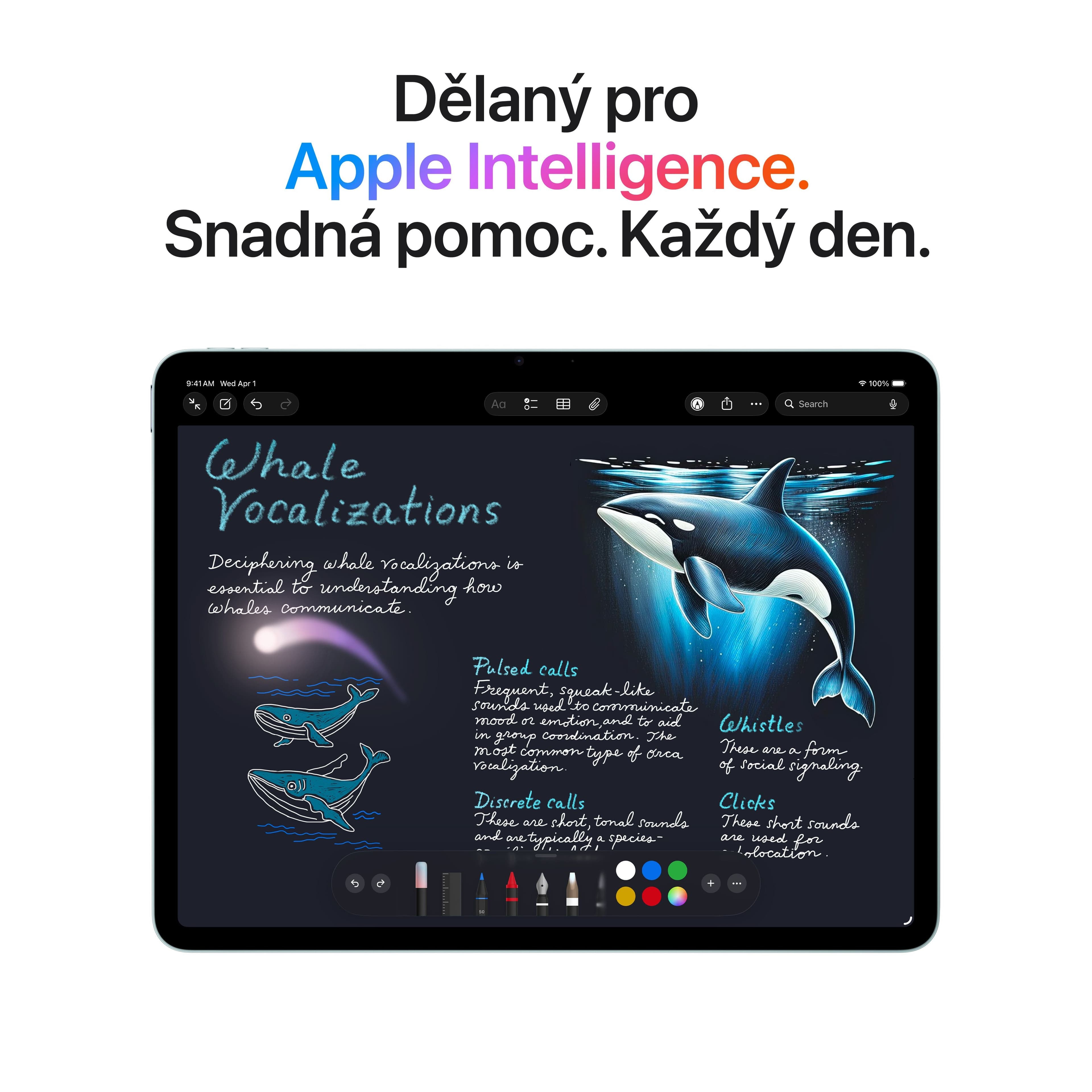 13palcový iPad Air Wi-Fi 128 GB - fialový (M4) - náhled 5