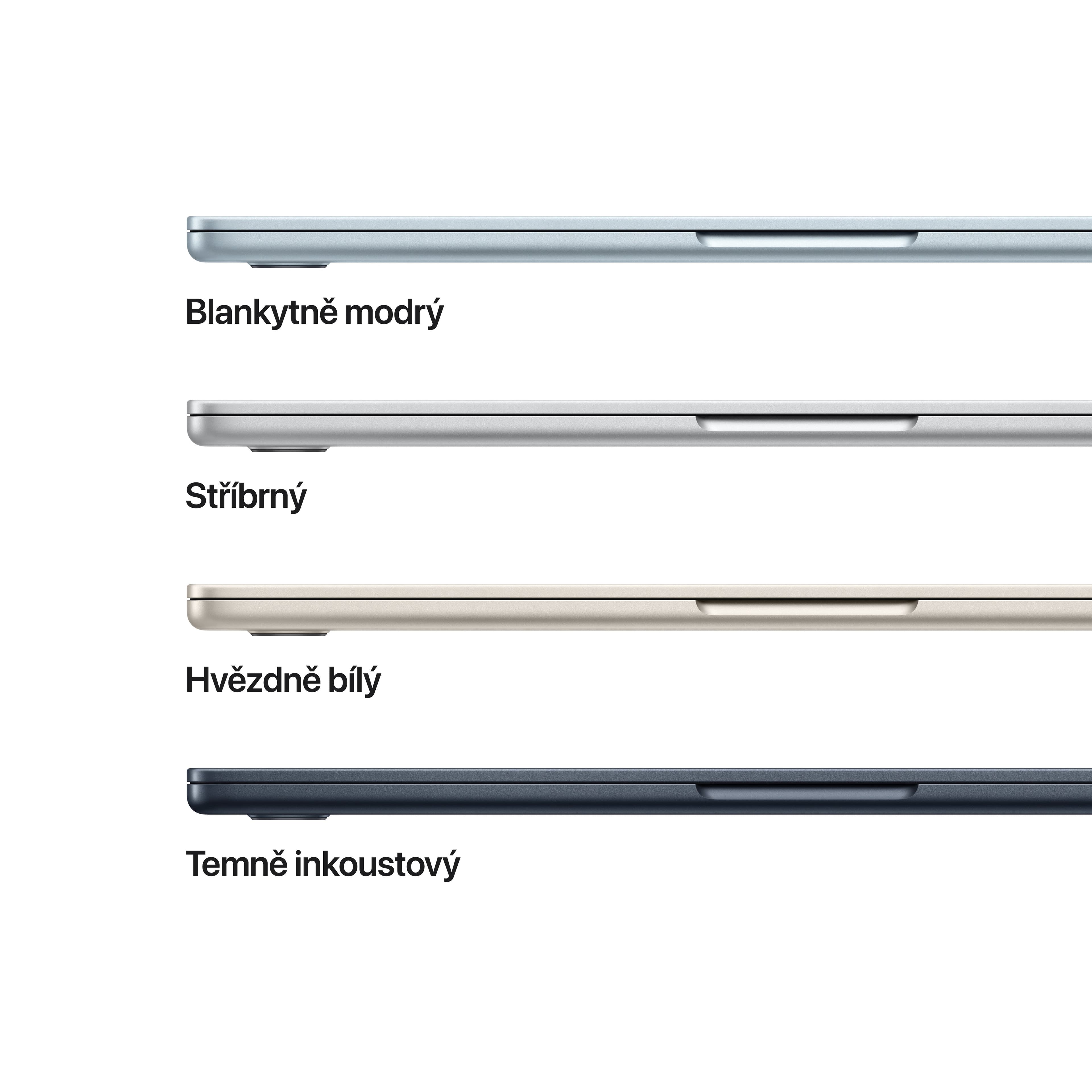 MacBook Air 13,6", Apple M5 10jádrové CPU, 8jádrové GPU, 16GB, 512GB SSD – hvězdně bílý - náhled 3