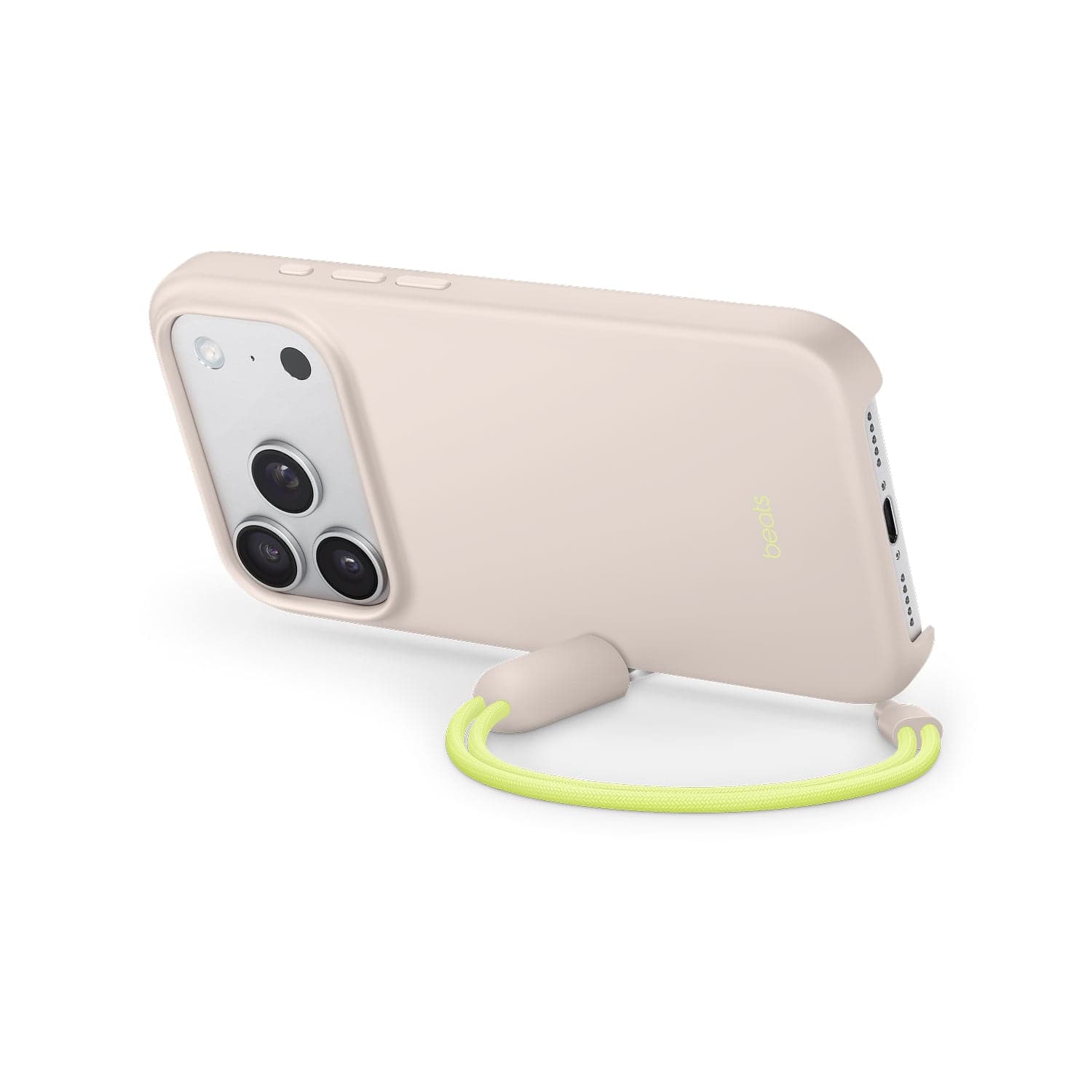 Kryt se stojánkem pro iPhone 17 Pro Beats s MagSafe a ovladačem fotoaparátu - vápencově šedý
