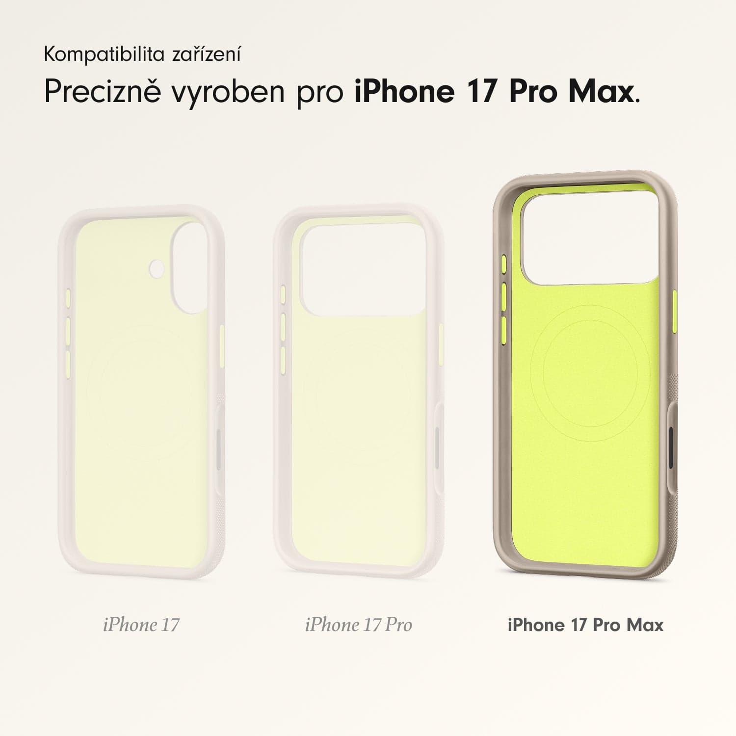 Odolný kryt pro iPhone 17 Pro Max Beats s MagSafe a ovladačem fotoaparátu - alpsky šedý - náhled 3