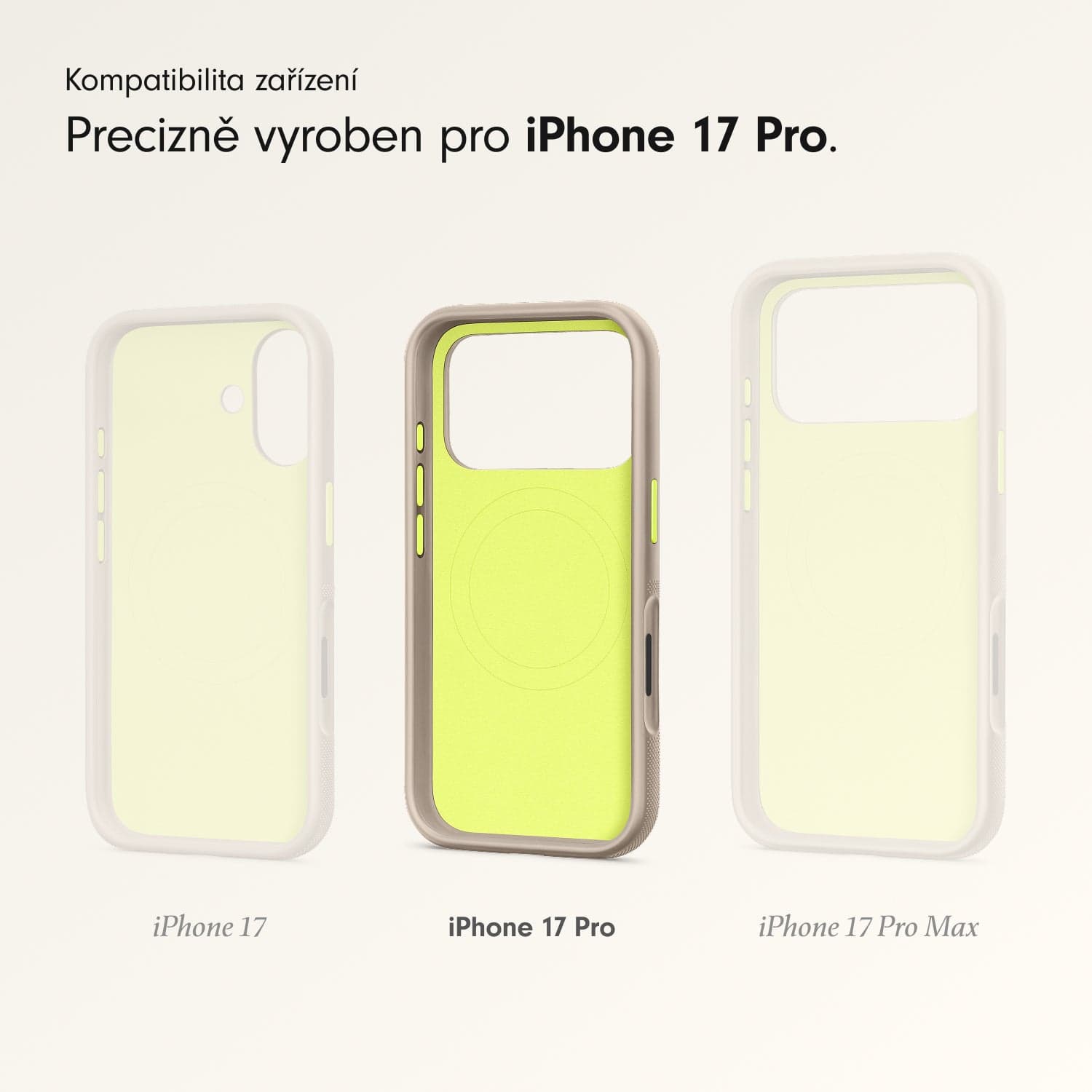 Odolný kryt pro iPhone 17 Pro Beats s MagSafe a ovladačem fotoaparátu - alpsky šedý - náhled 3