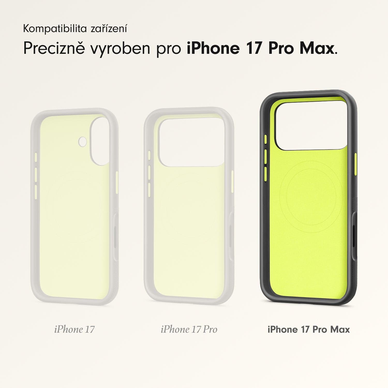 Odolný kryt pro iPhone 17 Pro Max Beats s MagSafe a ovladačem fotoaparátu - granitově šedý - náhled 3