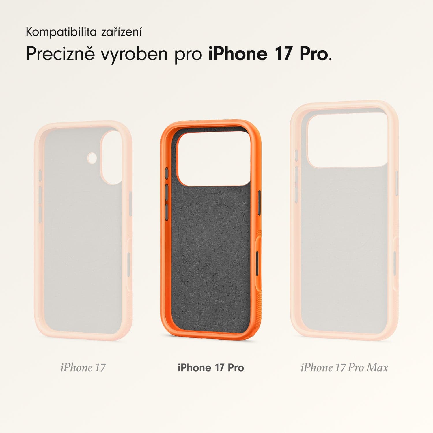 Odolný kryt pro iPhone 17 Pro Beats s MagSafe a ovladačem fotoaparátu - sierra oranžový - náhled 3