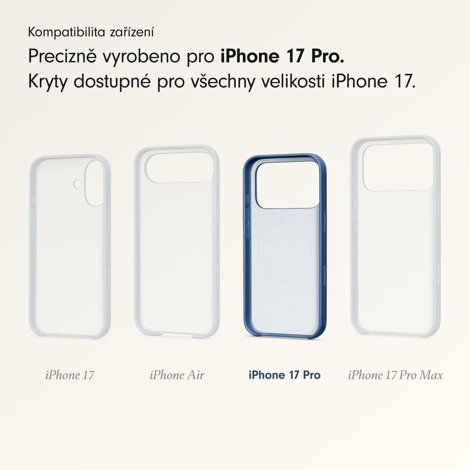 Kryt pro iPhone 17 Pro Beats s MagSafe a ovladačem fotoaparátu - hlubinně modrý - náhled 3