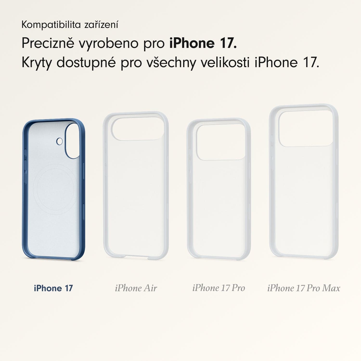 Kryt pro iPhone 17 Beats s MagSafe a ovladačem fotoaparátu - hlubinně modrý - náhled 3