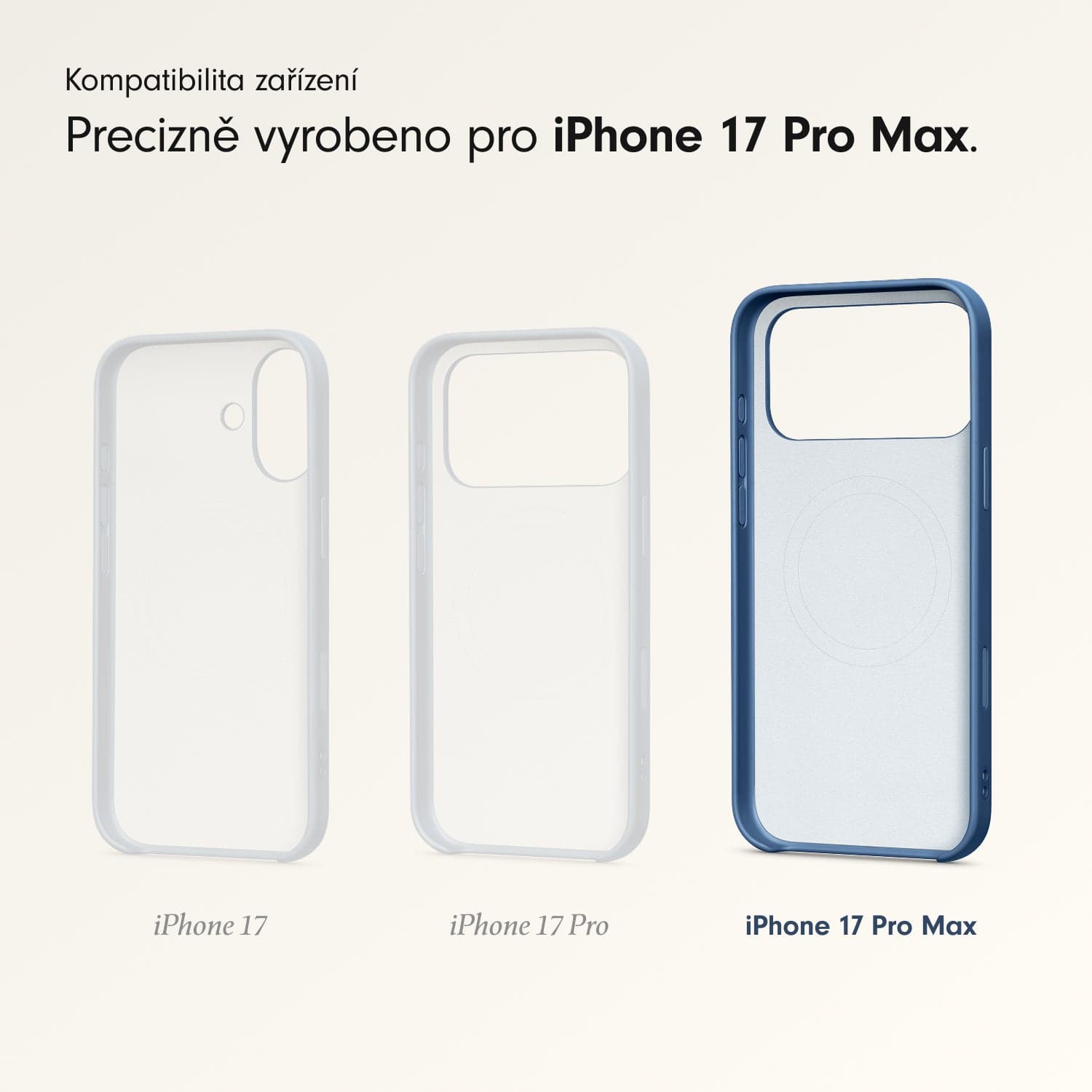 Kryt se stojánkem pro iPhone 17 Pro Max Beats s MagSafe a ovladačem fotoaparátu - hlubinně modrý - náhled 3